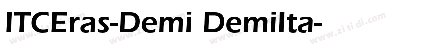 ITCEras-Demi DemiIta字体转换